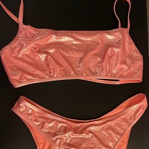 ASOS Pink Metallic Bikini